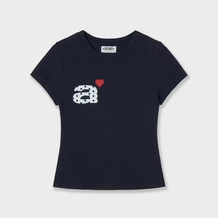 [SOLD OUT] aeae 에이이에이이 도트 반팔 티셔츠 navy 네이비