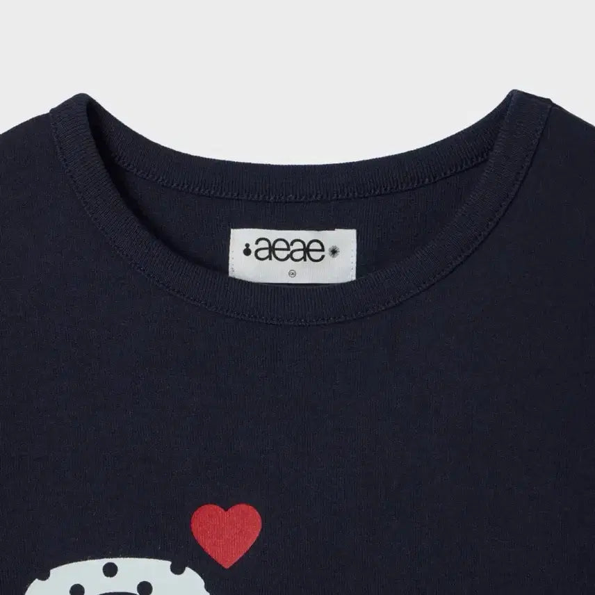 [SOLD OUT] aeae 에이이에이이 도트 반팔 티셔츠 navy 네이비