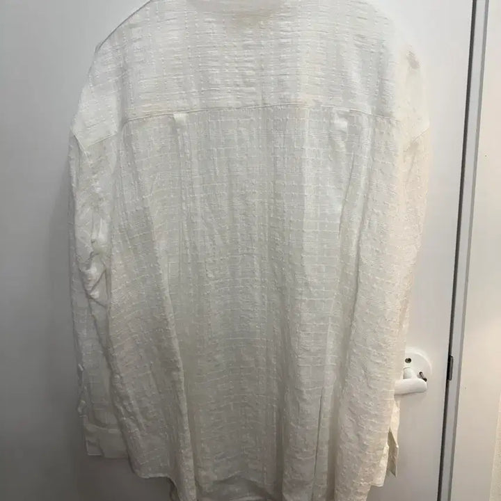 [SOLD OUT] 리엘Dive overfit shirt (white check)