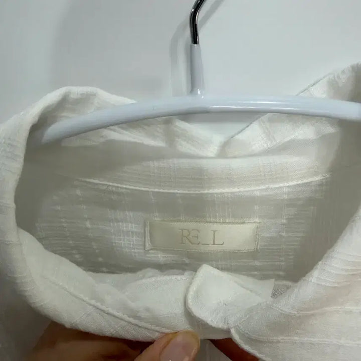 [SOLD OUT] 리엘Dive overfit shirt (white check)