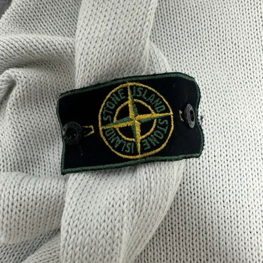 [BUNJANG] Stone Island V-Neck Knit Sweater / 80s stone island 스톤아일랜드 브이넥니트