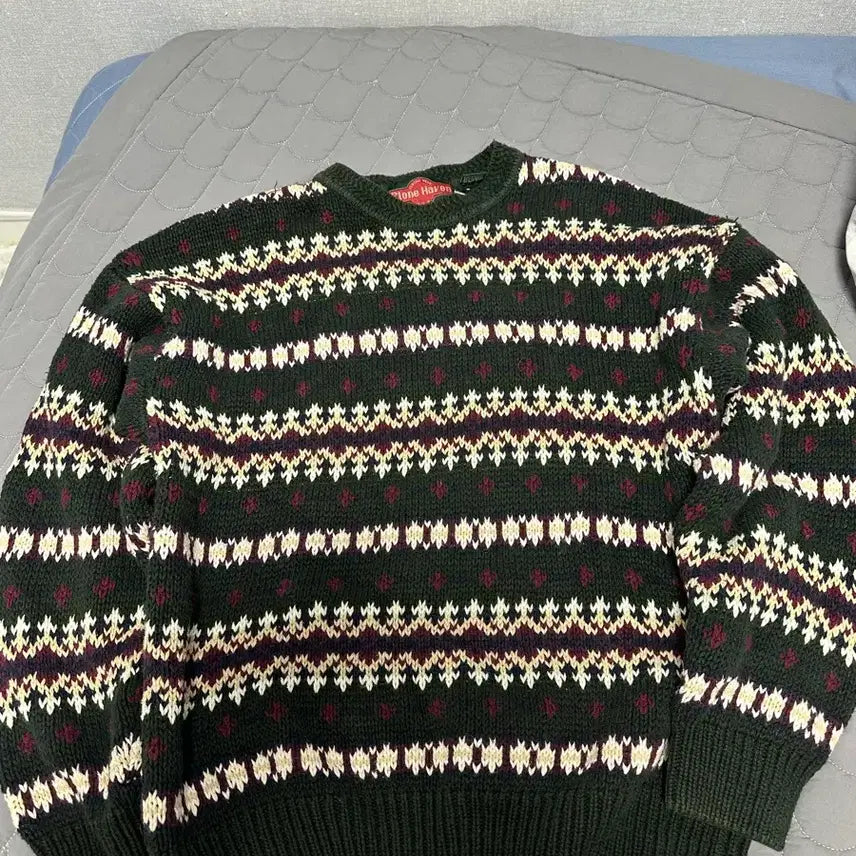 [BUNJANG] Vintage Argyle Knit XL / [XL] 빈티지 아가일 니트