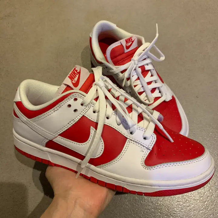 [SOLD OUT] 새상품 250 나이키 덩크 로우 레트로 유니버시티 챔피언쉽 레드