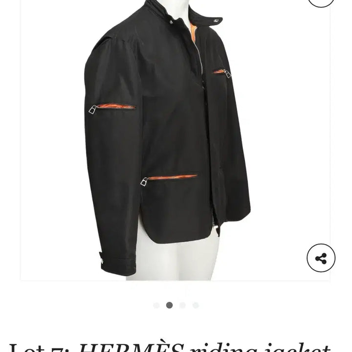 [SOLD OUT] 에르메스 블랙 라이딩 자켓 M(100-105)