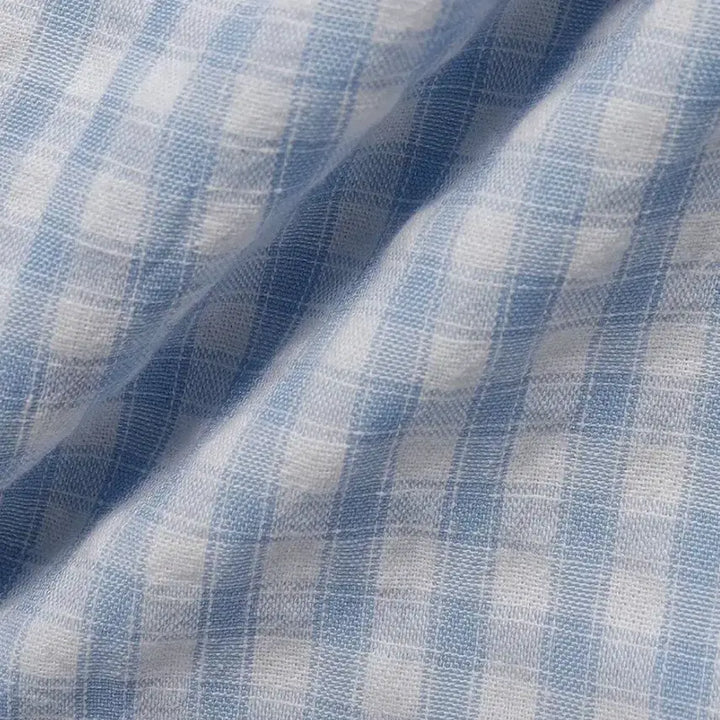 [BUNJANG] Without Summer Marine Halterneck Check Top / 위드아웃썸머 마린 홀터넥 체크