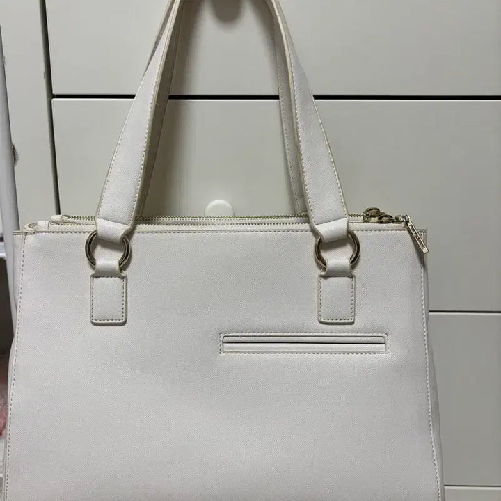 [BUNJANG] PINKY&amp;DIANNE White Tote Bag / PINKY&amp;DIANNE 핑키앤다이안 화이트 토트백 가방 아이보리 갸루