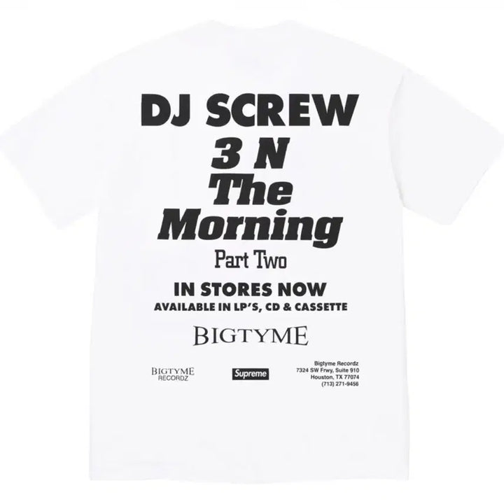 [BUNJANG] Supreme DJ Screw SUC T-shirt White / (L)슈프림 x DJ 스크류 SUC 반팔 티셔츠 화이트 - 26SS
