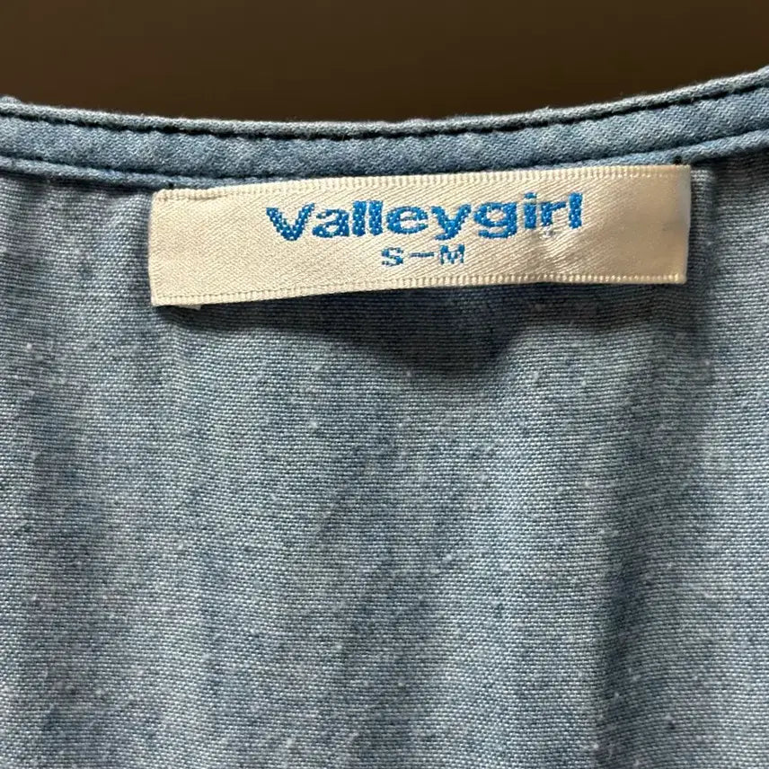 [BUNJANG] Vintage Sky Blue Vest Dress / 연청 조끼 원피스 치마 베스트 스카이블루 하늘 모리걸 빈티지 그런지 일브