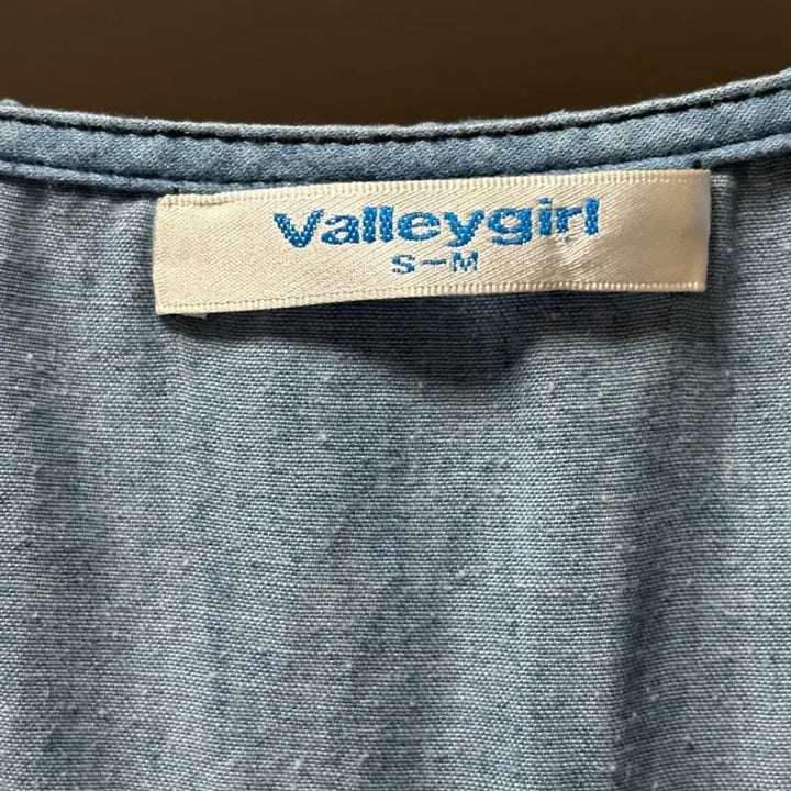 [BUNJANG] Vintage Sky Blue Vest Dress / 연청 조끼 원피스 치마 베스트 스카이블루 하늘 모리걸 빈티지 그런지 일브
