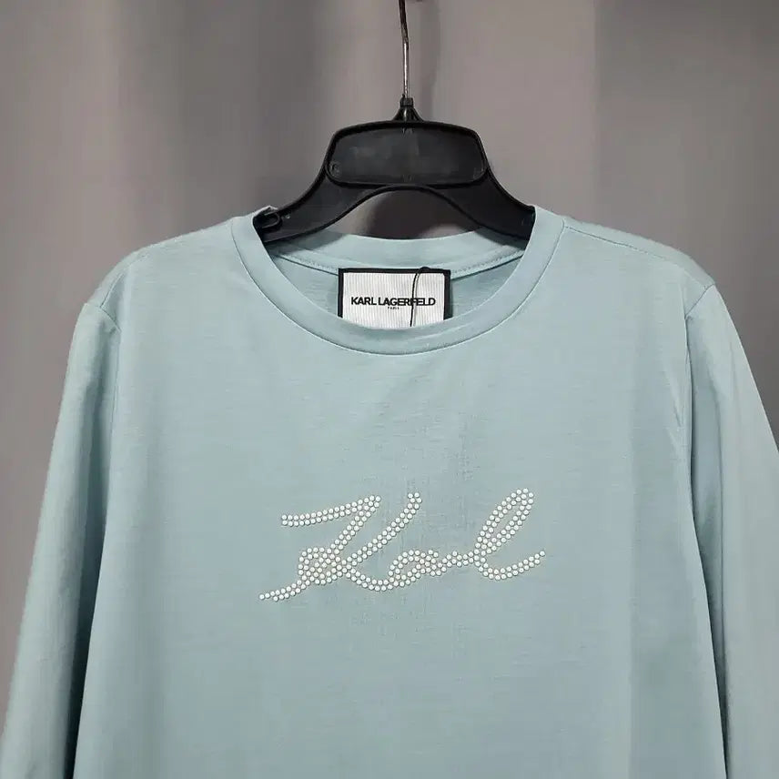 [BUNJANG] Karl Lagerfeld Logo Cotton T-shirt / 칼 라거펠트 로고 면티 (새상품)