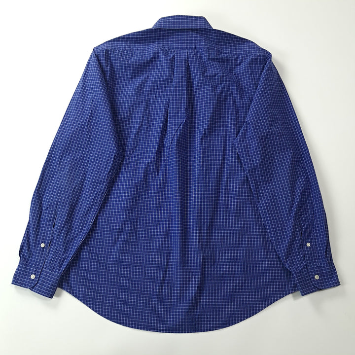 [SOLD OUT] CK319 XL 폴로 스몰 윈도우페인 로열블루 반팔 셔츠 남방