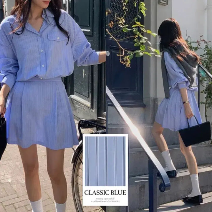[BUNJANG] 애드모어 밴딩 셔츠 원피스 / 애드모어 밴딩 셔츠 원피스