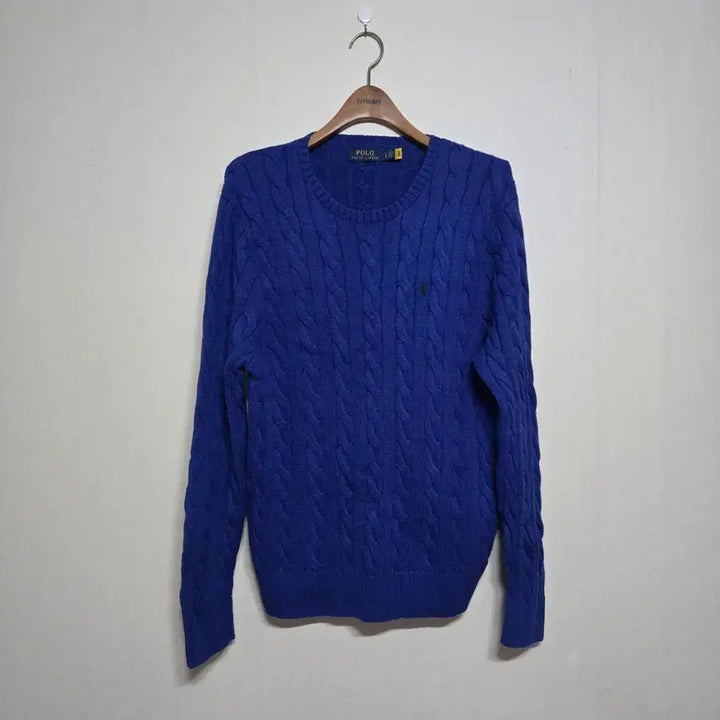 [BUNJANG] Polo QR Cable Knit Sweater / 폴로 신형 큐알 케이블 니트