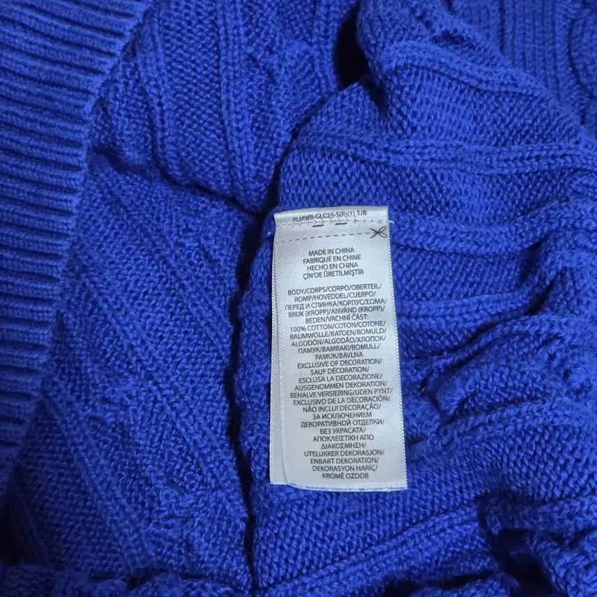 [BUNJANG] Polo QR Cable Knit Sweater / 폴로 신형 큐알 케이블 니트