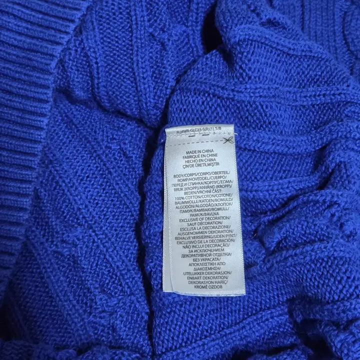 [BUNJANG] Polo QR Cable Knit Sweater / 폴로 신형 큐알 케이블 니트