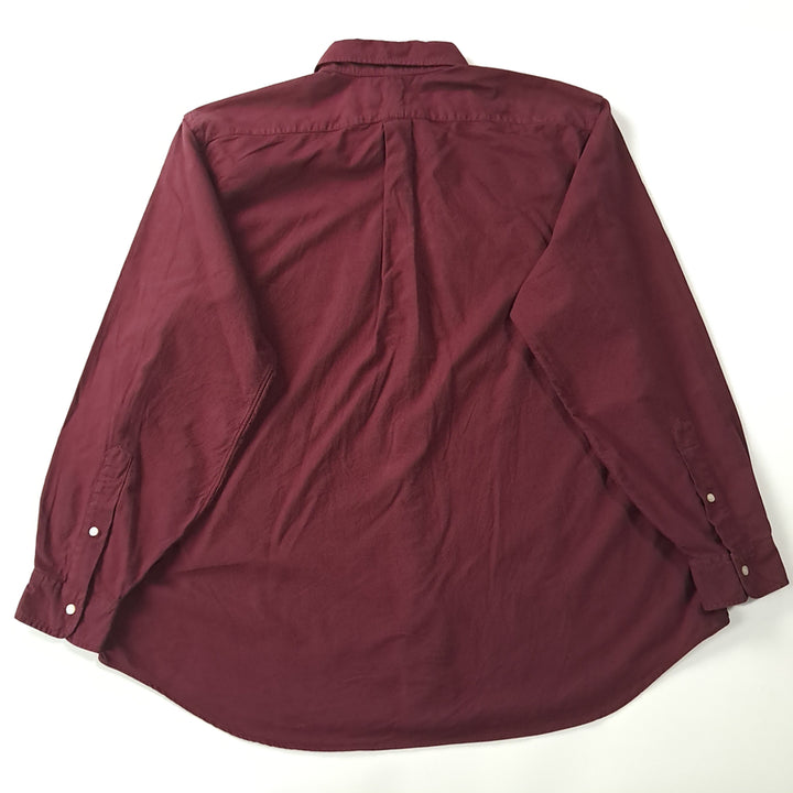 [SOLD OUT] CK322 XB 폴로 QR인증 버건디와인 버튼다운 셔츠 남방