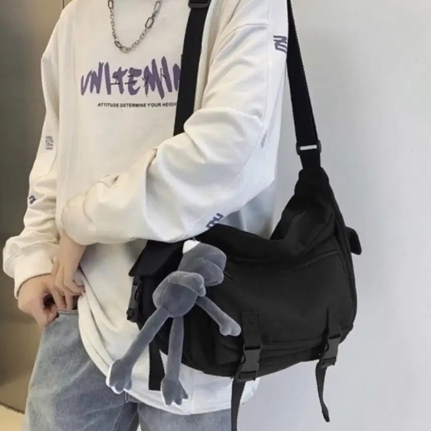 [SOLD OUT] 데일리 백팩 / 블랙 &amp; 화이트 2컬러 / 스트릿 감성 가방