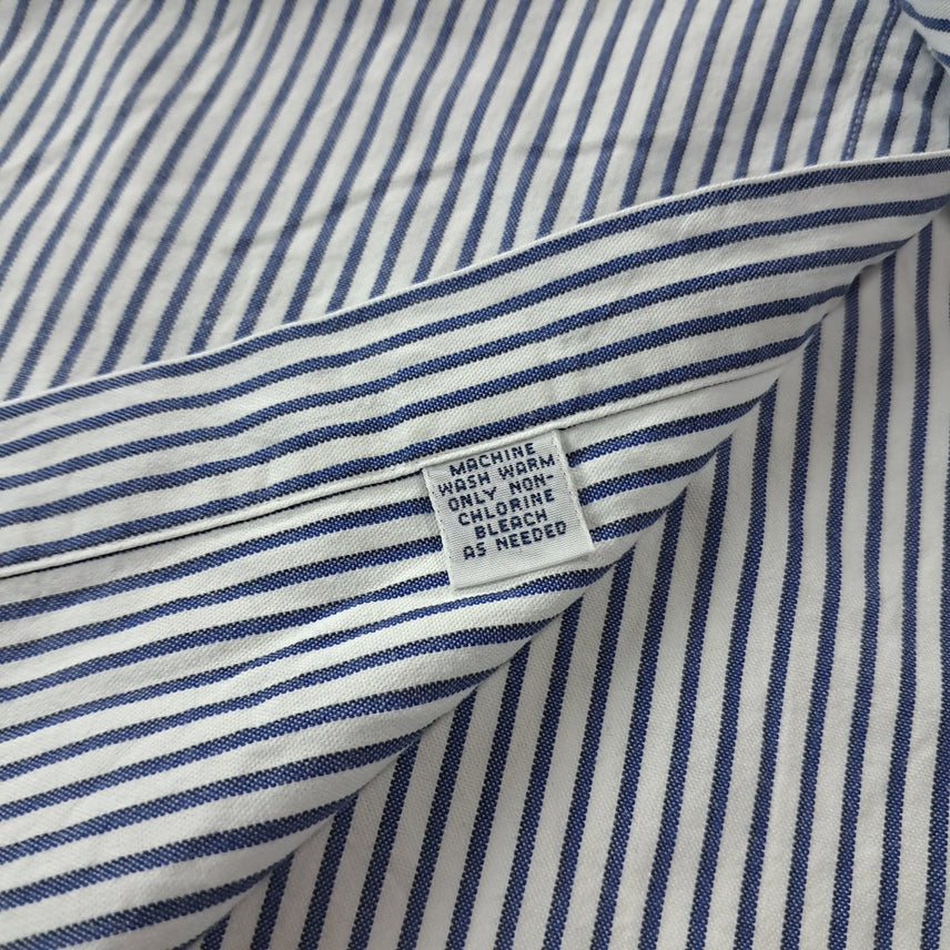 [SOLD OUT] CK324 XL 폴로 90s 워시드네이비 스트라이프 셔츠 남방