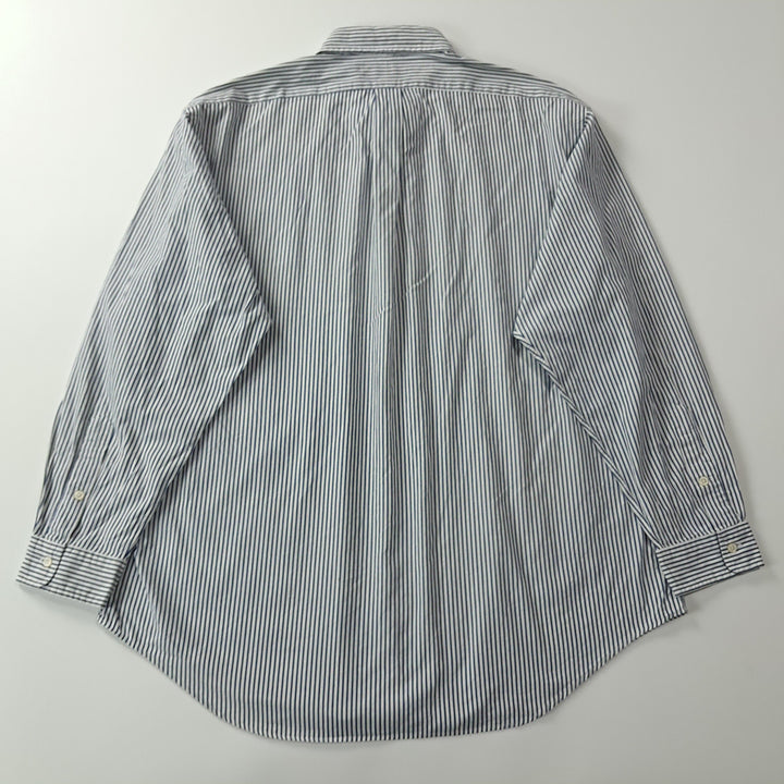 [SOLD OUT] CK324 XL 폴로 90s 워시드네이비 스트라이프 셔츠 남방