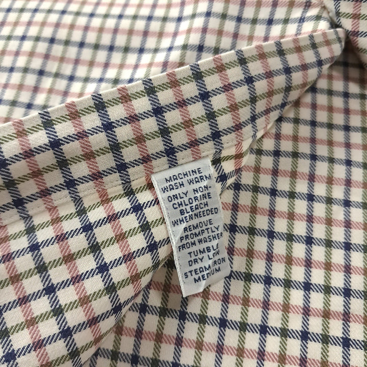 [SOLD OUT] CK325 2XL 폴로 90s 홍콩판 마이크로 태터솔 체크 셔츠 남방