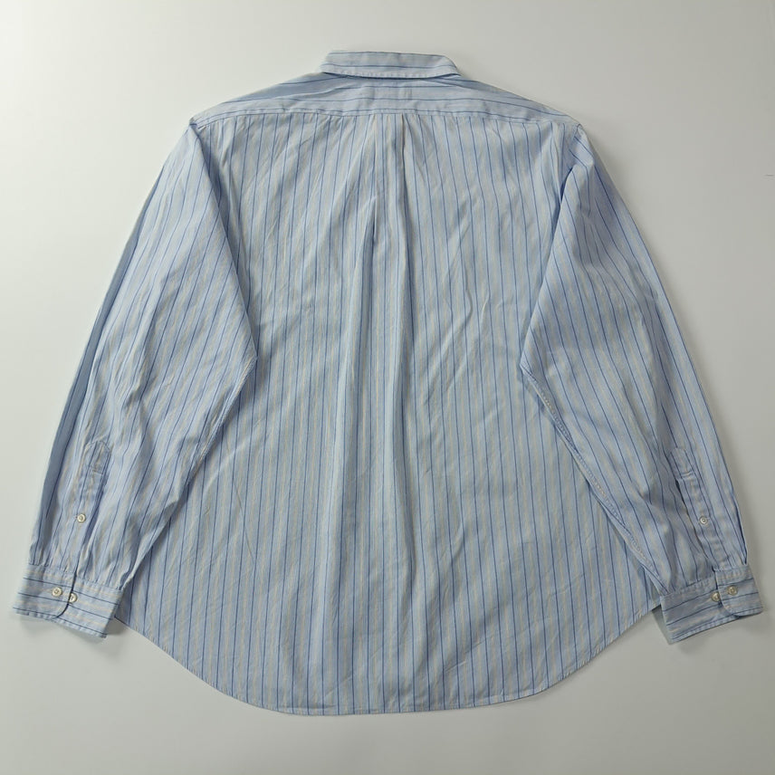 [SOLD OUT] CK326 XL 폴로 00s 스카이블루 멀티 스트라이프 셔츠 남방