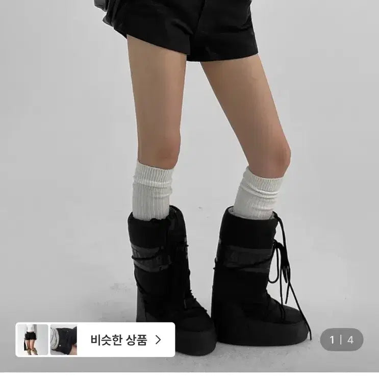 [SOLD OUT] 블랙업 핫크 논페이드 숏 데님 (OOTJ)
