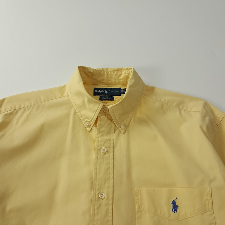 [SOLD OUT] CK328 L 폴로 90s 블레이크 레몬옐로우 셔츠 남방