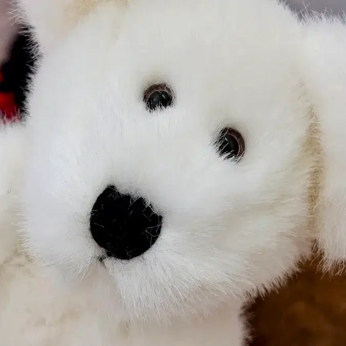 [BUNJANG] Boysbear White Bear Plush Toy / 보이즈베어 빈티지인형 흰곰 하트 발바닥