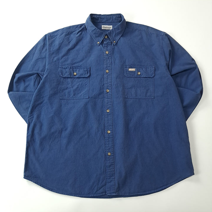 [SOLD OUT] CK329 XL 칼하트 90s 홍콩판 네이비 워크 셔츠 남방