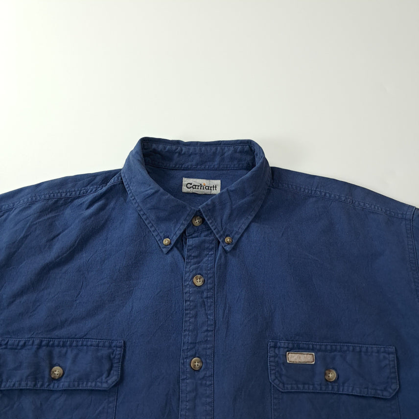[SOLD OUT] CK329 XL 칼하트 90s 홍콩판 네이비 워크 셔츠 남방