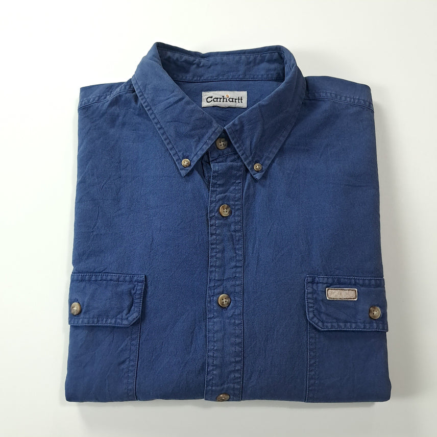 [SOLD OUT] CK329 XL 칼하트 90s 홍콩판 네이비 워크 셔츠 남방
