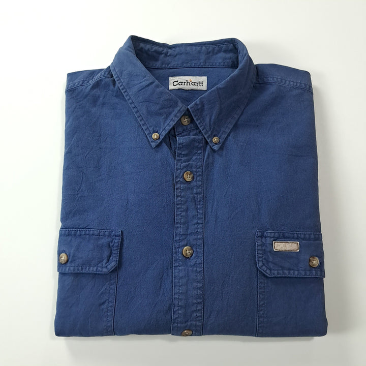 [SOLD OUT] CK329 XL 칼하트 90s 홍콩판 네이비 워크 셔츠 남방
