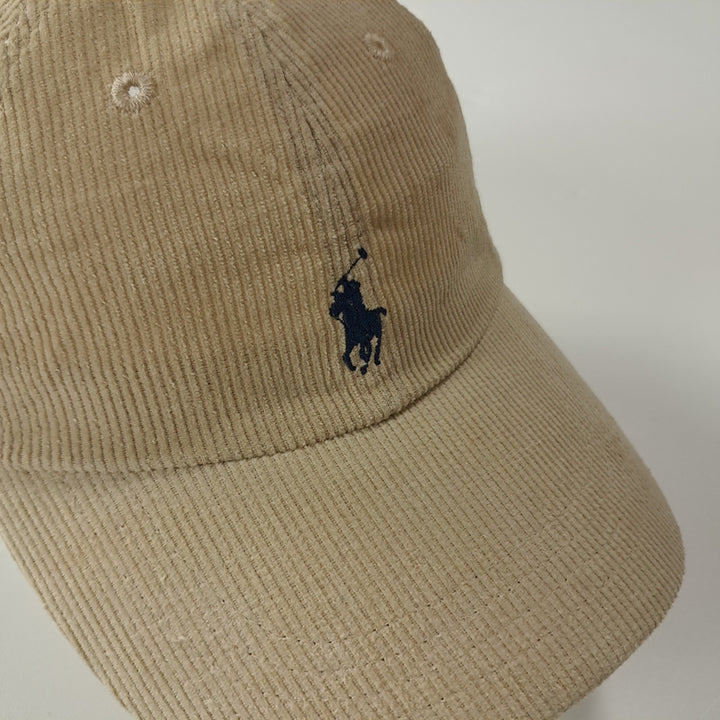 [BUNJANG] Polo Ralph Lauren Corduroy Ball Cap Hat / CK330 폴로 라이트베이지 코듀로이 볼캡 모자