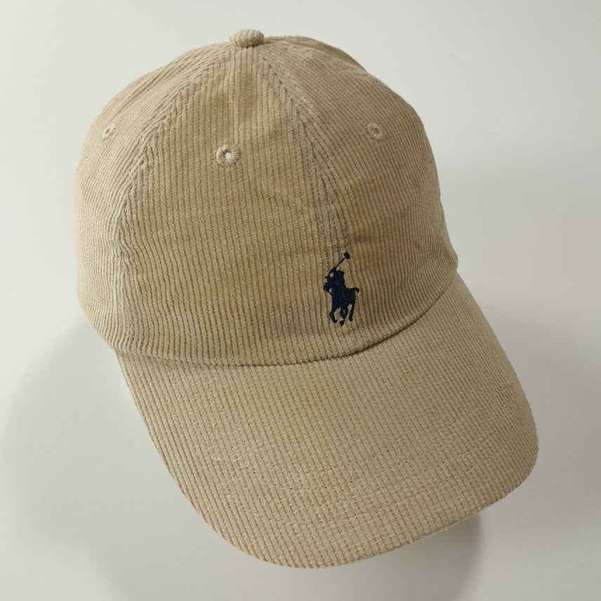 [BUNJANG] Polo Ralph Lauren Corduroy Ball Cap Hat / CK330 폴로 라이트베이지 코듀로이 볼캡 모자