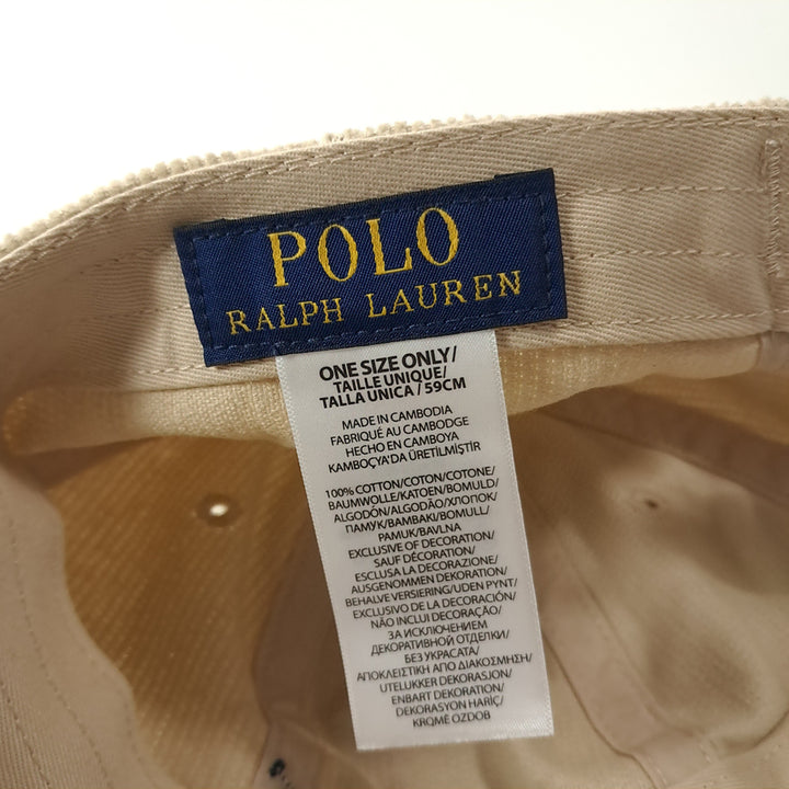 [BUNJANG] Polo Ralph Lauren Corduroy Ball Cap Hat / CK330 폴로 라이트베이지 코듀로이 볼캡 모자