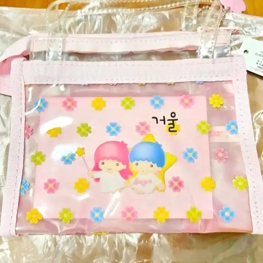 [BUNJANG] Kiki &amp; Lala Pouch and Mirror Set / 키키라라 파우치, 리틀트윈스타 거울, 리틀트윈스타 거울