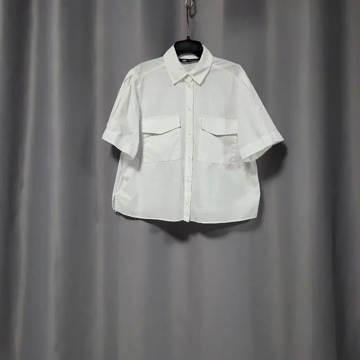 [SOLD OUT] 자라 화이트 포켓 반팔 셔츠