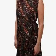 [BUNJANG] Isabel Marant Silk Pattern Sleeveless Drape Dress / 이자벨마랑 실크 패턴 슬리브리스 드레이프 원피스 38사이즈