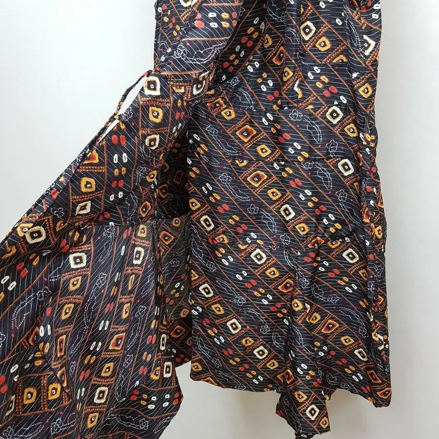 [BUNJANG] Isabel Marant Silk Pattern Sleeveless Drape Dress / 이자벨마랑 실크 패턴 슬리브리스 드레이프 원피스 38사이즈