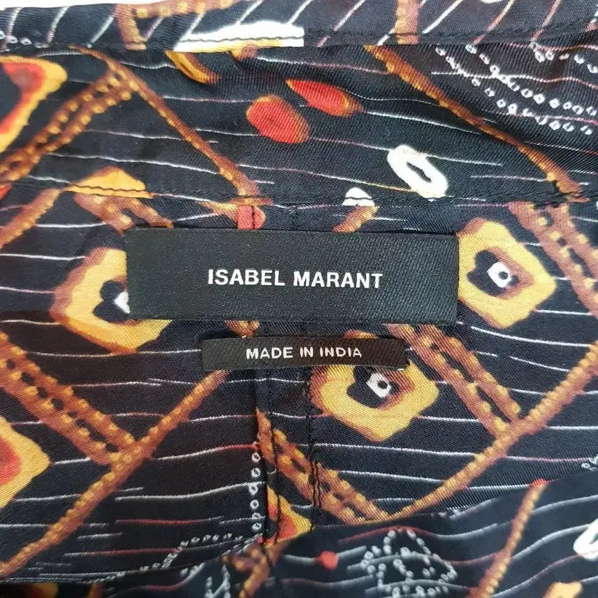 [BUNJANG] Isabel Marant Silk Pattern Sleeveless Drape Dress / 이자벨마랑 실크 패턴 슬리브리스 드레이프 원피스 38사이즈