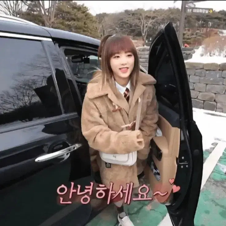 [BUNJANG] Le Coq Sportif Padded Duffle Coat / 르꼬끄 뽀글이 떡볶이 코트 (여고추리반 최예나 착용)