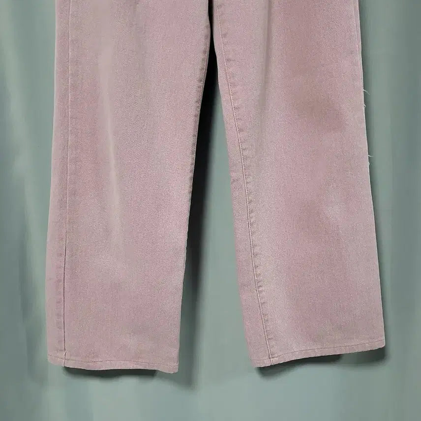 [SOLD OUT] 톤다운된 핑크 와이드 면바지