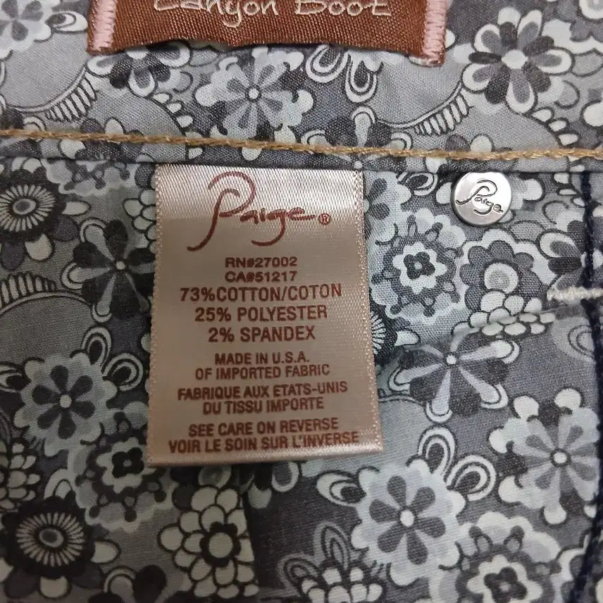 [SOLD OUT] Paige Canyon Boot 청바지 29~30사이즈