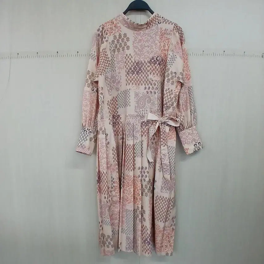 [BUNJANG] Thursday Island Paisley Pattern Long Dress / 써스데이아일랜드 페이즐리 패턴 롱 원피스 핑크 리본