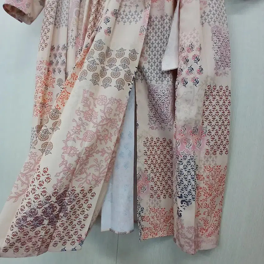 [BUNJANG] Thursday Island Paisley Pattern Long Dress / 써스데이아일랜드 페이즐리 패턴 롱 원피스 핑크 리본