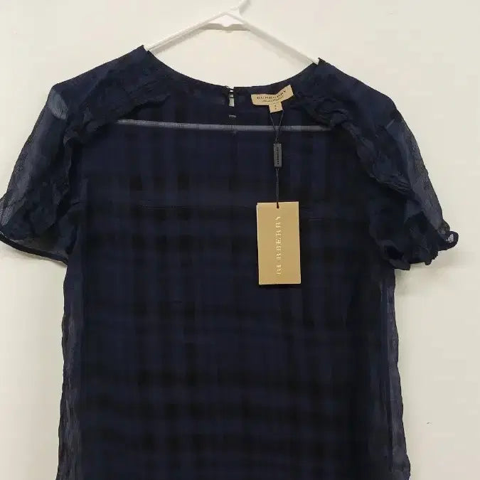 [SOLD OUT] 버버리 체크/블랙 블라우스 S 사이즈
