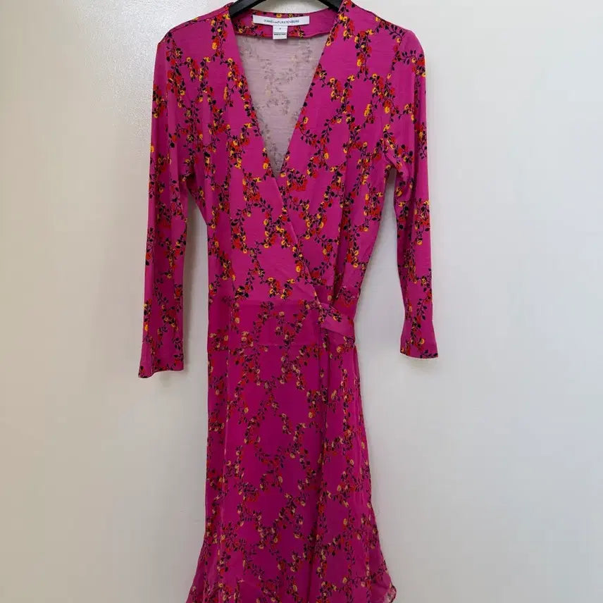 [BUNJANG] Diane Von Furstenberg Wrap Dress / 다이앤본퍼스텐버그 랩 원피스(정품)