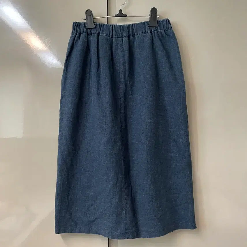 [SOLD OUT] 차콜 린넨 롱 스커트 55-66