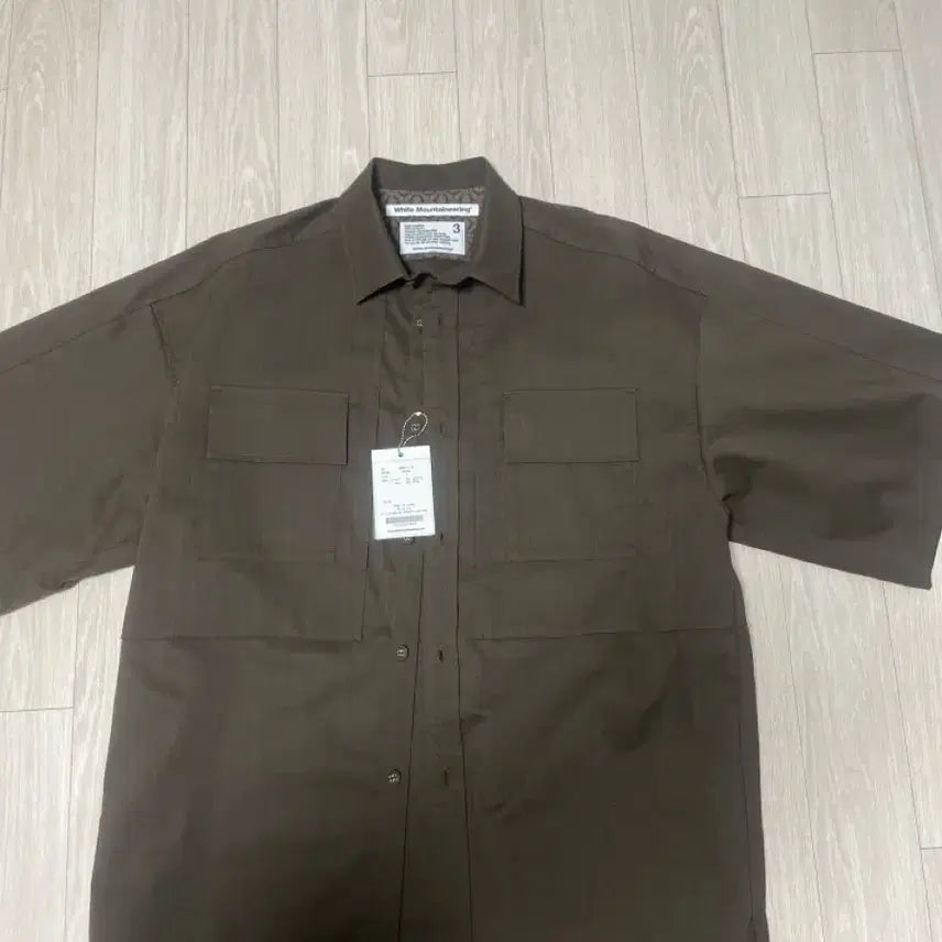 [BUNJANG] White Mountaineering Brown Shirt / 화이트마운티어링 브라운 셔츠