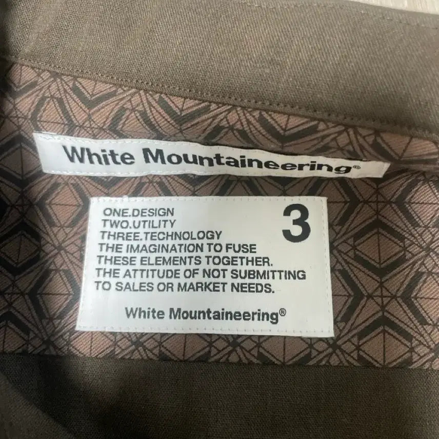 [BUNJANG] White Mountaineering Brown Shirt / 화이트마운티어링 브라운 셔츠